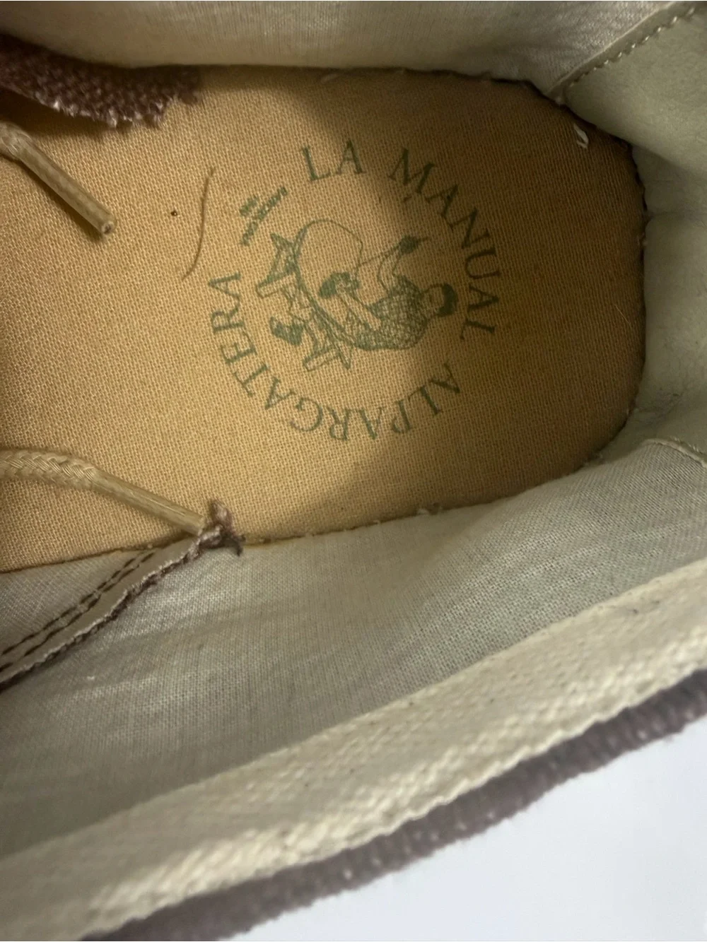 La Manual Alpargatera Men’s Handmade Espadrilles Burgundy Brown EU 45. US 11.5